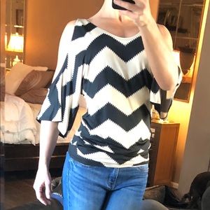 Arden B cold shoulder top